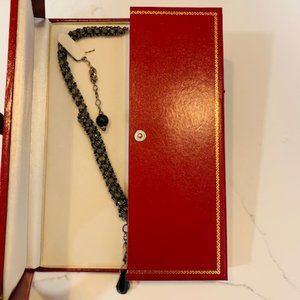 Handmade Jewelry Black Crystal Beads Necklace Earr